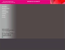 Tablet Screenshot of bonnschmitt.net